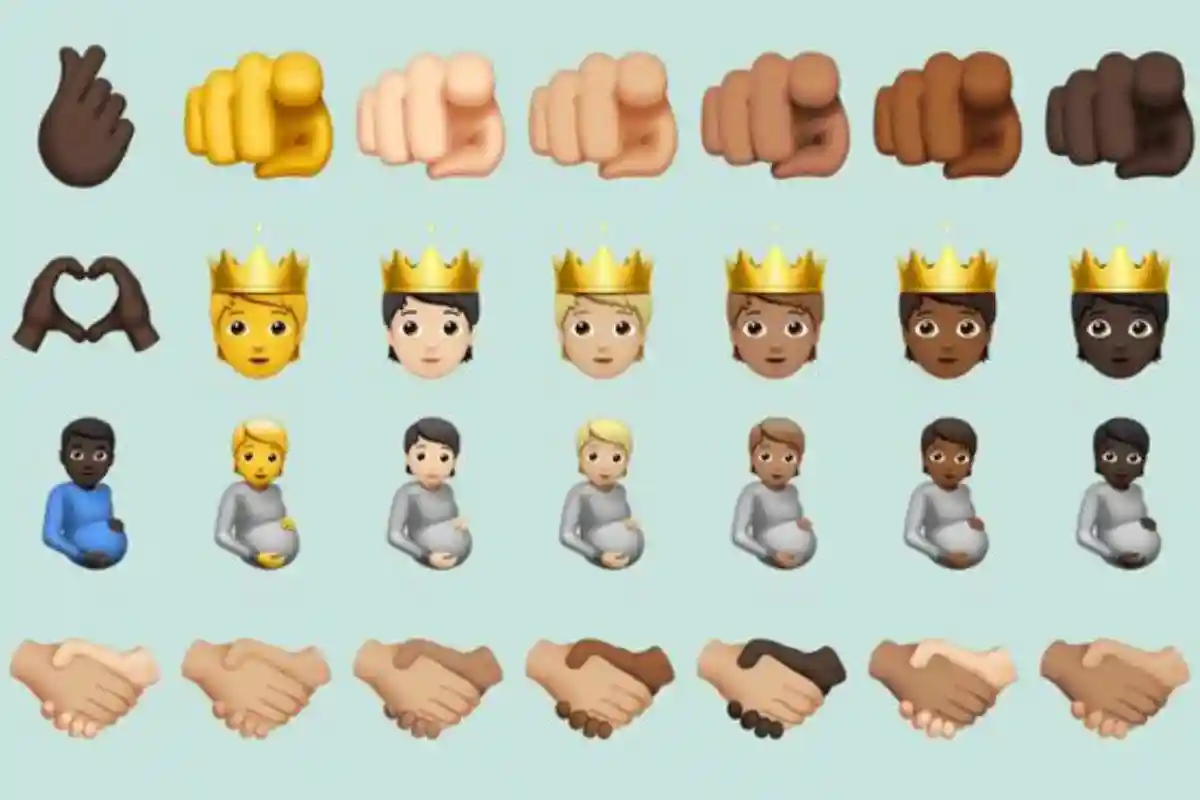 Apple добавили гендерной-нейтральных персонажей. Фото: screenshot / blog.emojipedia.org. 