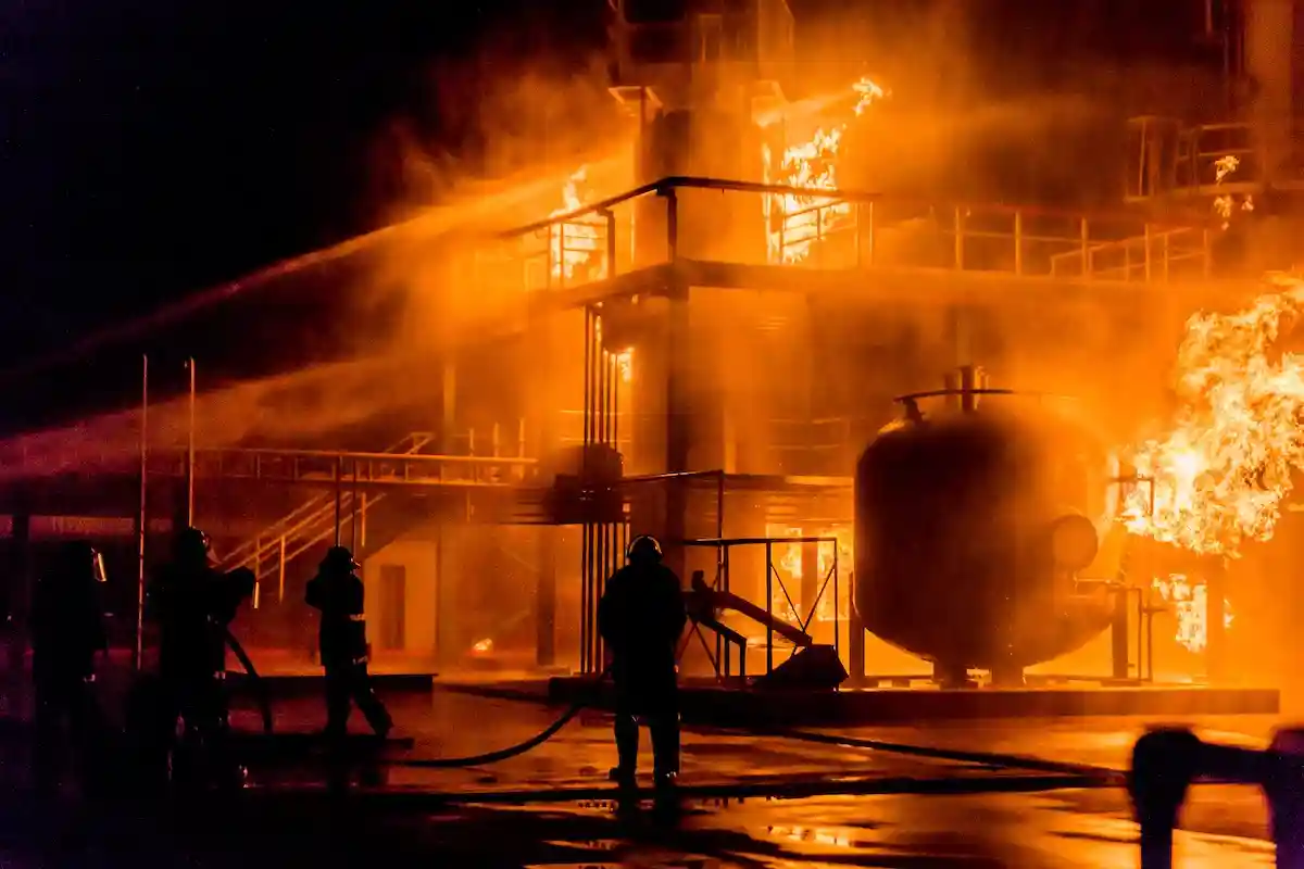 Возгорание нефтебазы в Белгороде