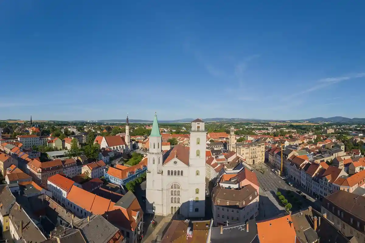 Панорама города с высоты птичьего полета. Фото Flightseeing-Germany