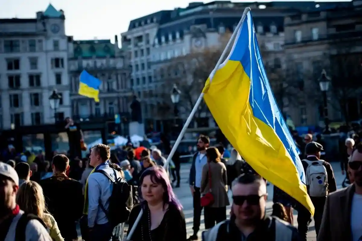 Акция в защиту Украины в Лондоне. Фото: Loredana Sangiuliano / shutterstock.com