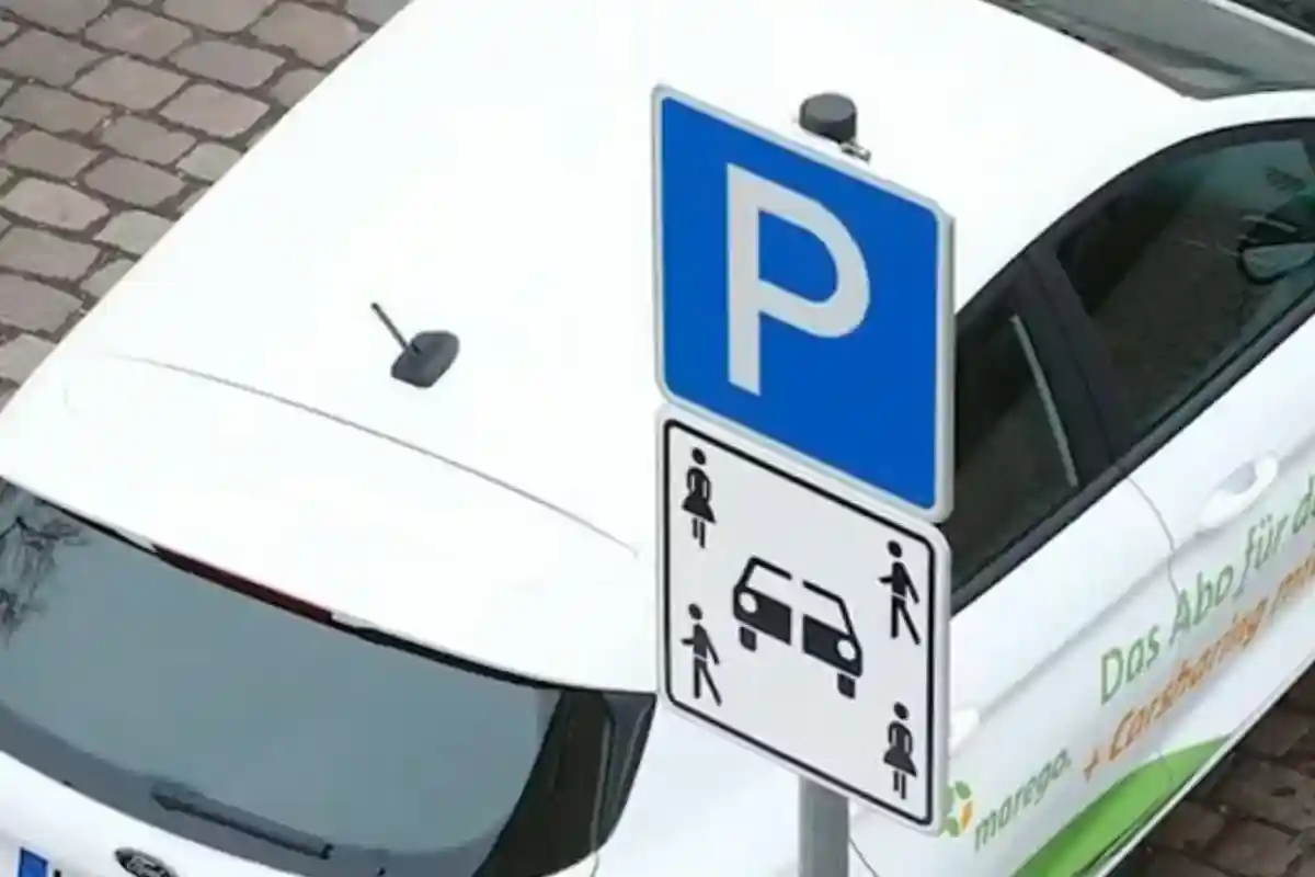 Дорожный знак на парковке в Германии, о котором почти никто не знает. Фото: скриншот / echo24.de