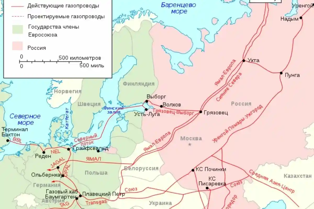 Трубопровод «Ямал - Европа». Фото: wikipedia.org