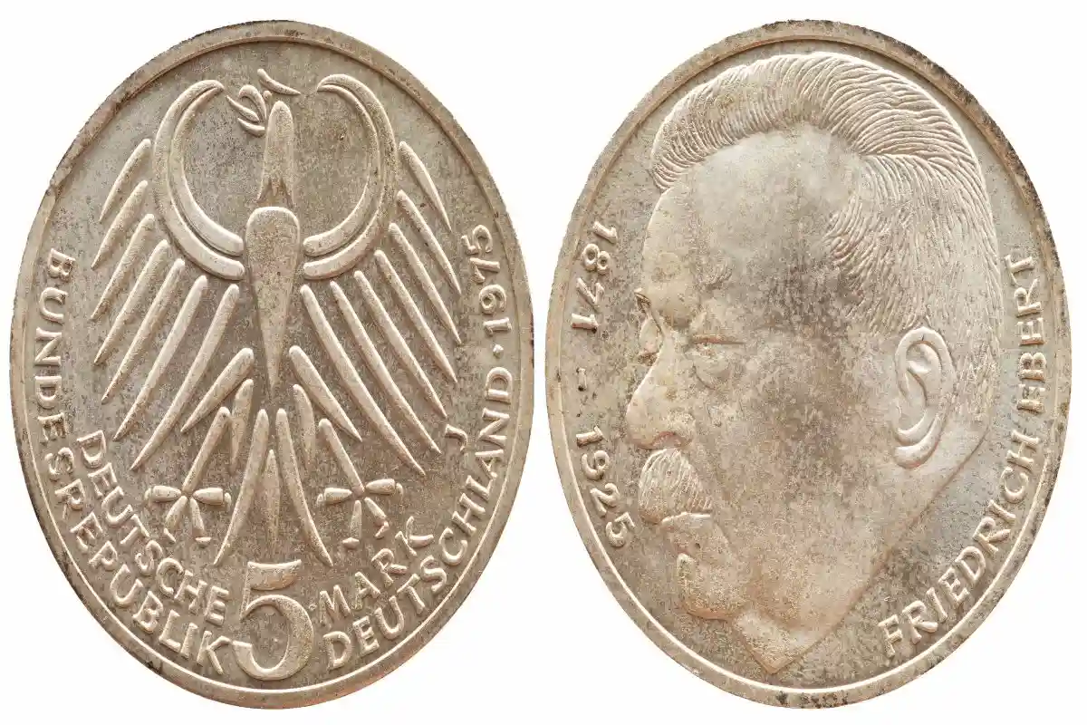 Монета с изображением Фридриха Эберта. Фото: zabanski / shutterstock.com