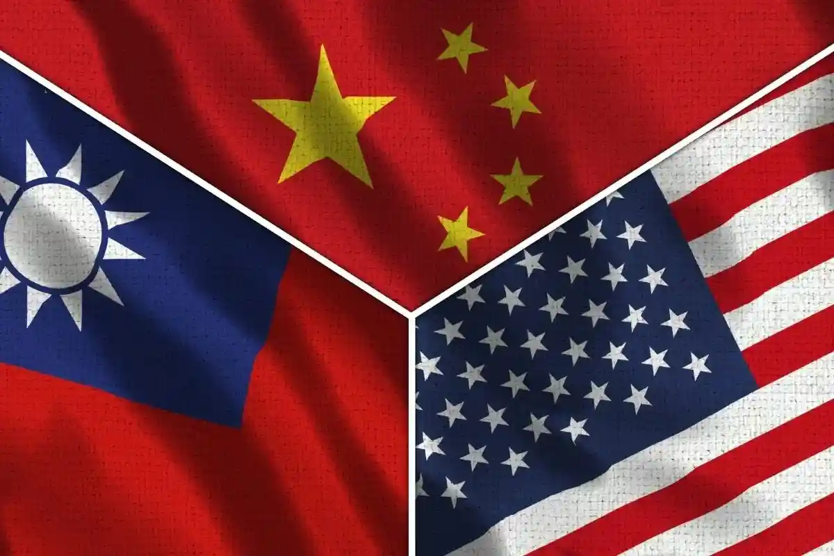 Флаг Китая, Тайваня и США. Фото: motioncenter / shutterstock.com