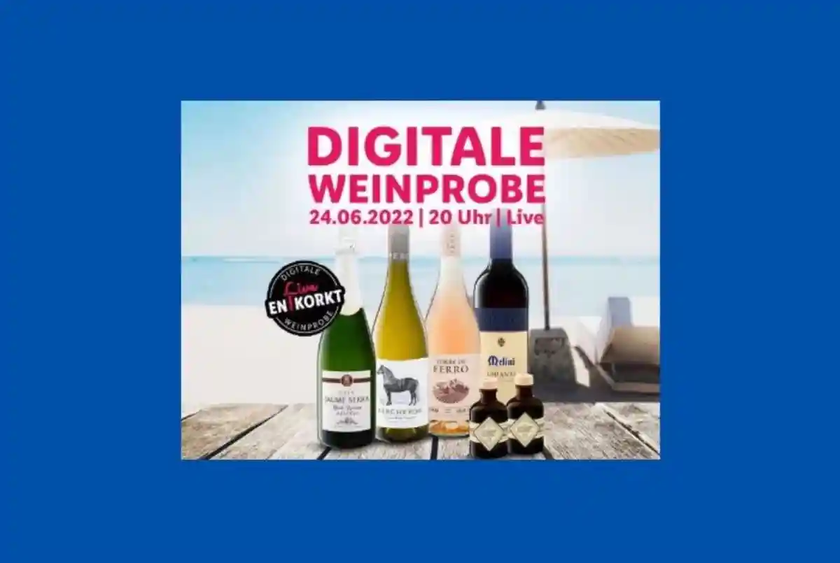 24 июня 2022 года Lidl запускает цифровую дегустацию вин на тему «Юг, солнце, летняя вечеринка!». Фото: lidl.de