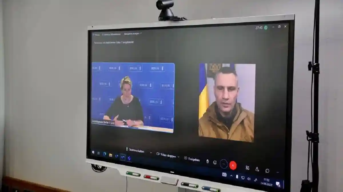 Мэр Берлина провела разговор по видеосвязи с поддельным Виталием Кличко