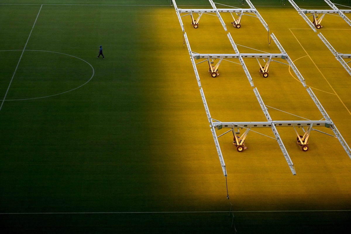 Стадион Лусаил в столице Катара Дохе, где в декабре пройдет финал чемпионата мира по футболу Фото: Gabriel Bouys / AFP