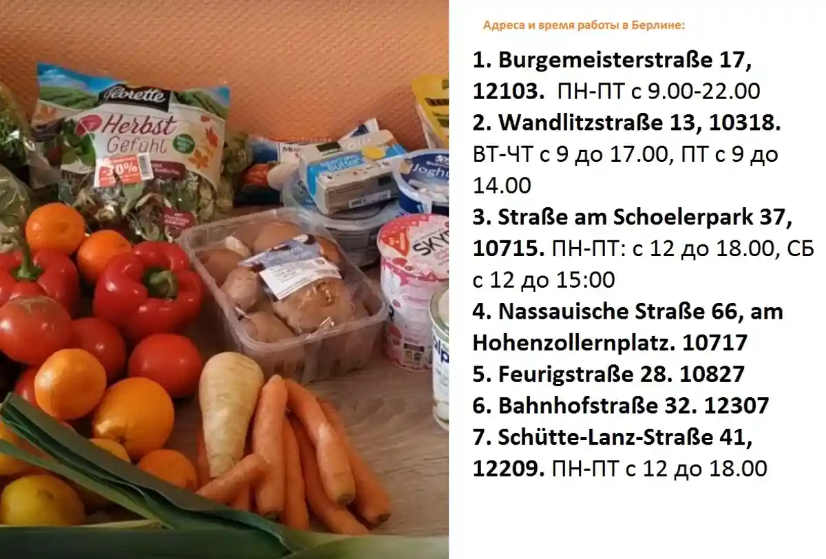 Время и адреса работы Foodsharing в Берлине. Фото: скриншот / youtube.com