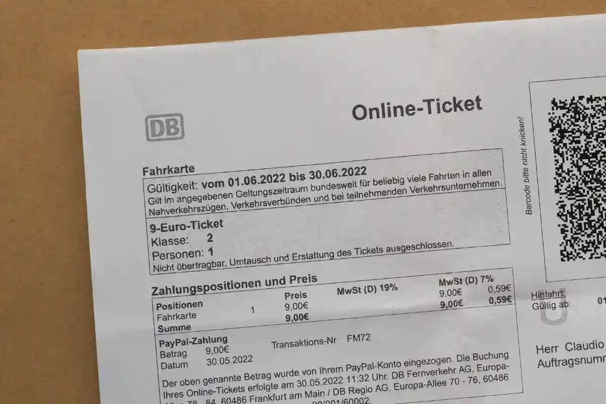 Немцы прощаются с билетом за 9 евро. Фото: Claudio Divizia / shutterstock.com