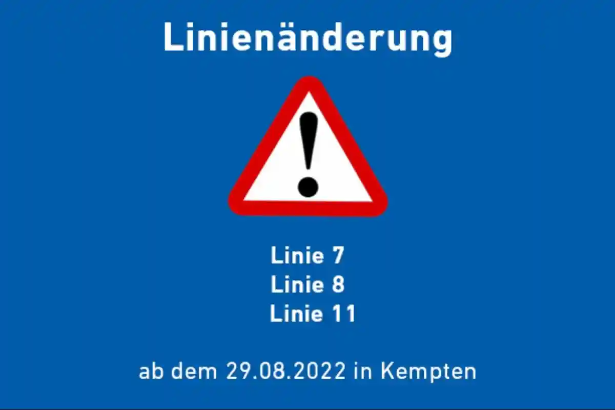Объявление о новом расписании автобусов в Кемптене на официальном сайте. Фото: mona-allgaeu.de