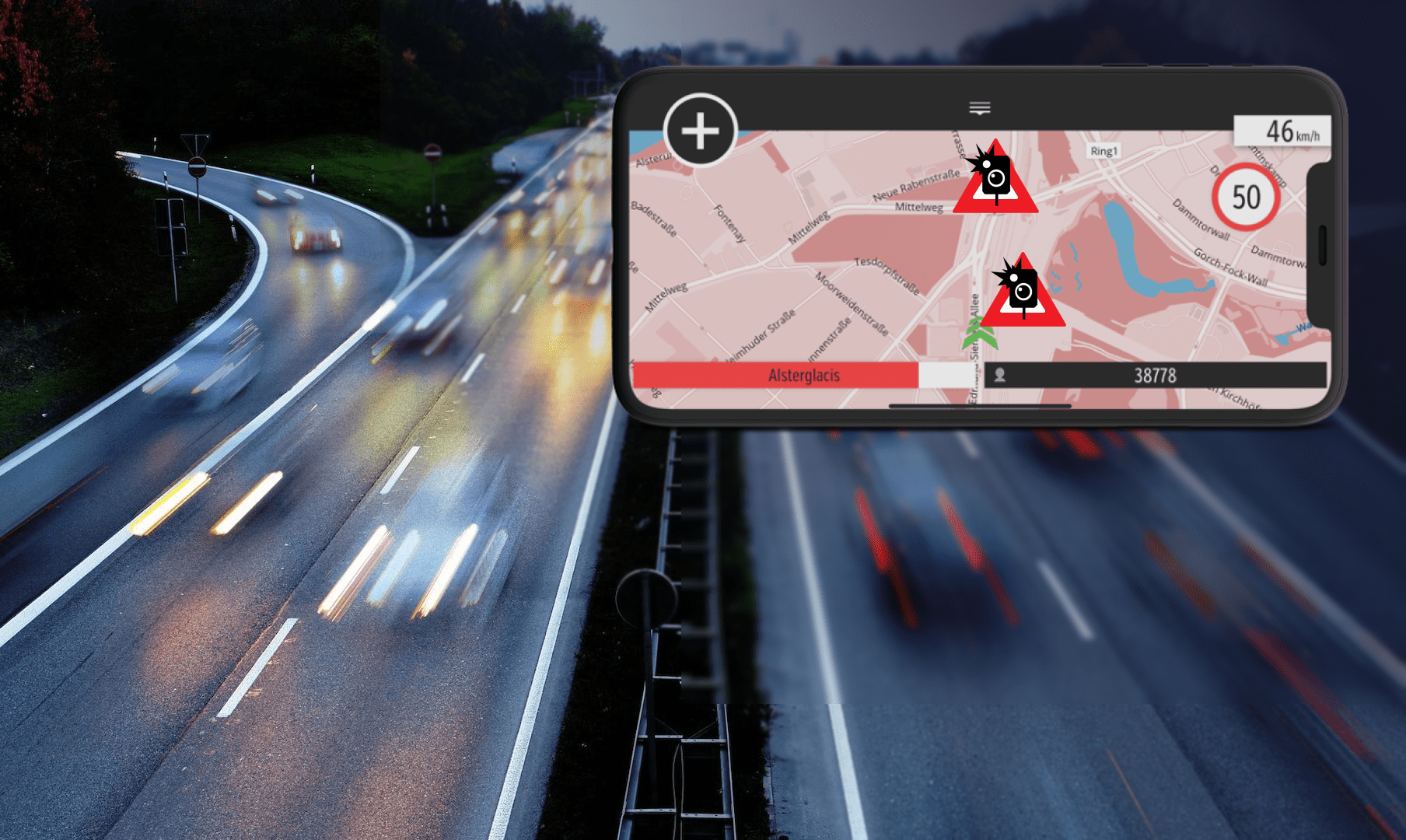 Приложения-предупреждения о камерах контроля скорости в Германии когда можно использовать