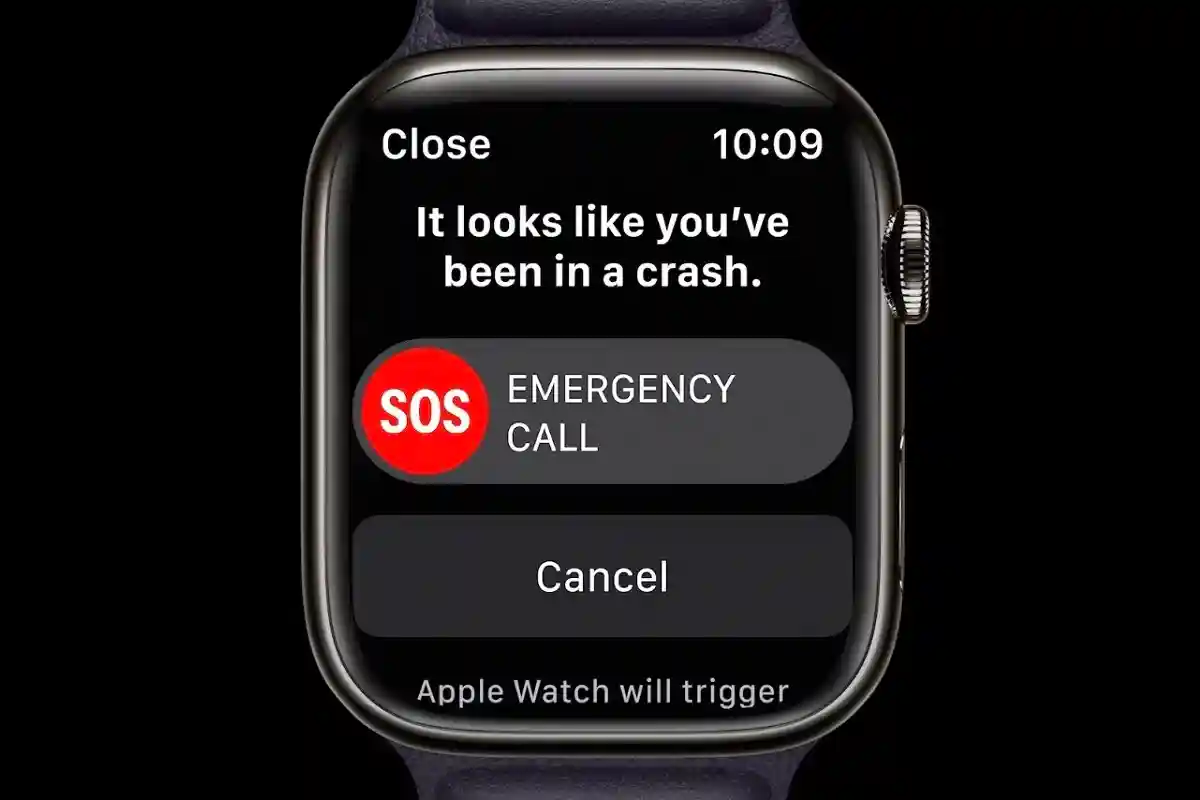 Датчик аварии в часа Apple. Скриншот: @ApplePro / twitter