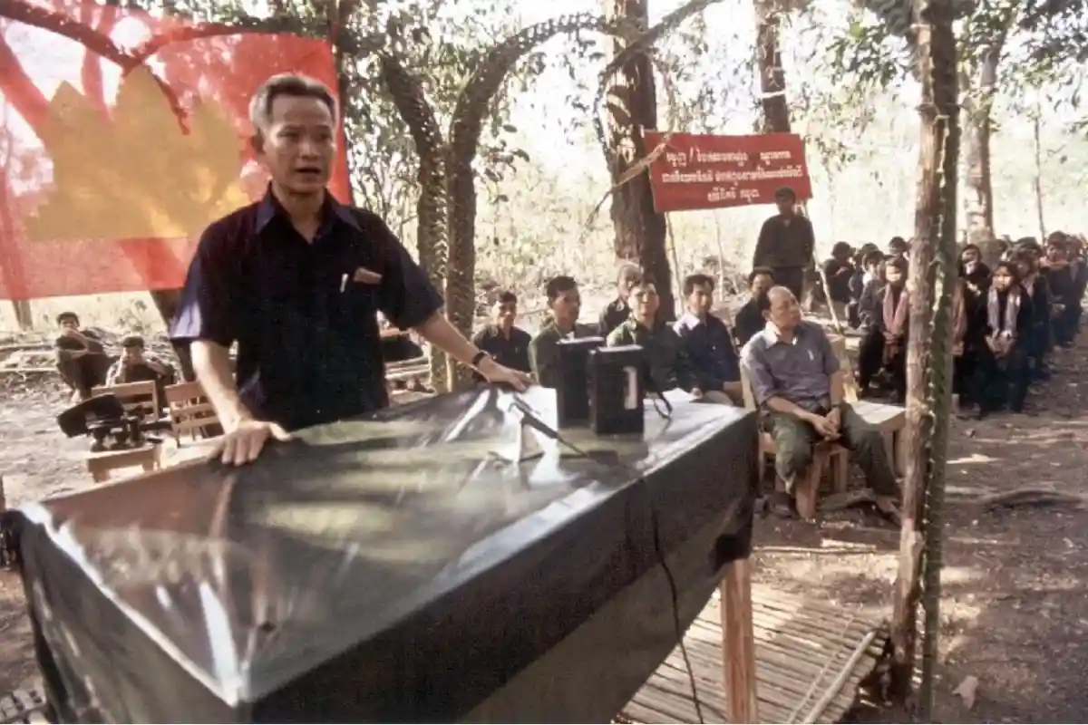 Камбоджа: окончательный приговор «красным кхмерам». С 1976 по 1979 годы Сампхан был формальным главой Демократической Кампучии. Фото: Worldpak / Twitter 
