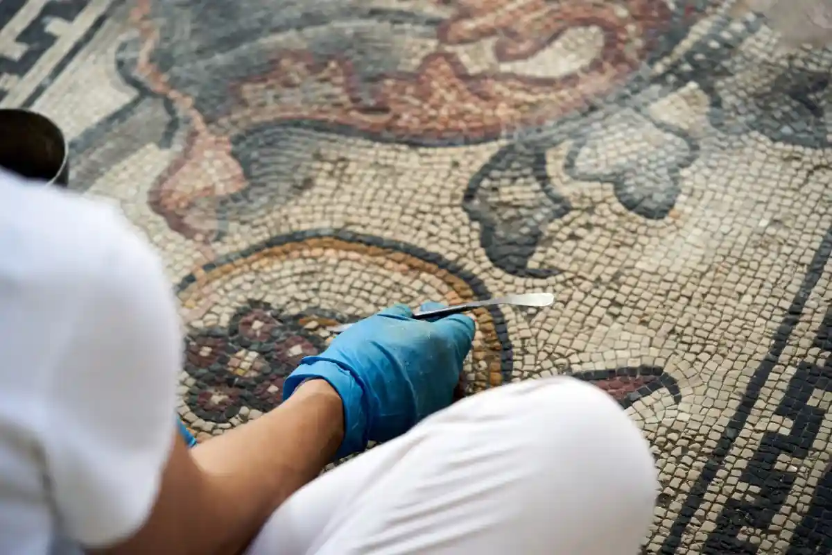 Фермер из Газы случайно раскопал мозаику византийской эпохи. Фото: FoodAndImage / Shutterstock.com