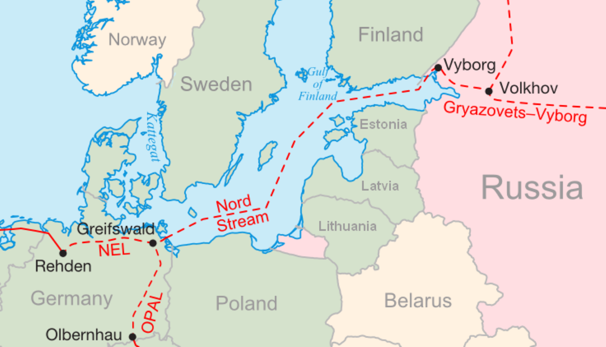 Открытие Северного-потока-1 не гарантирует, что нужное количество газа дойдет до Германии. Фото: de.wikipedia.org
