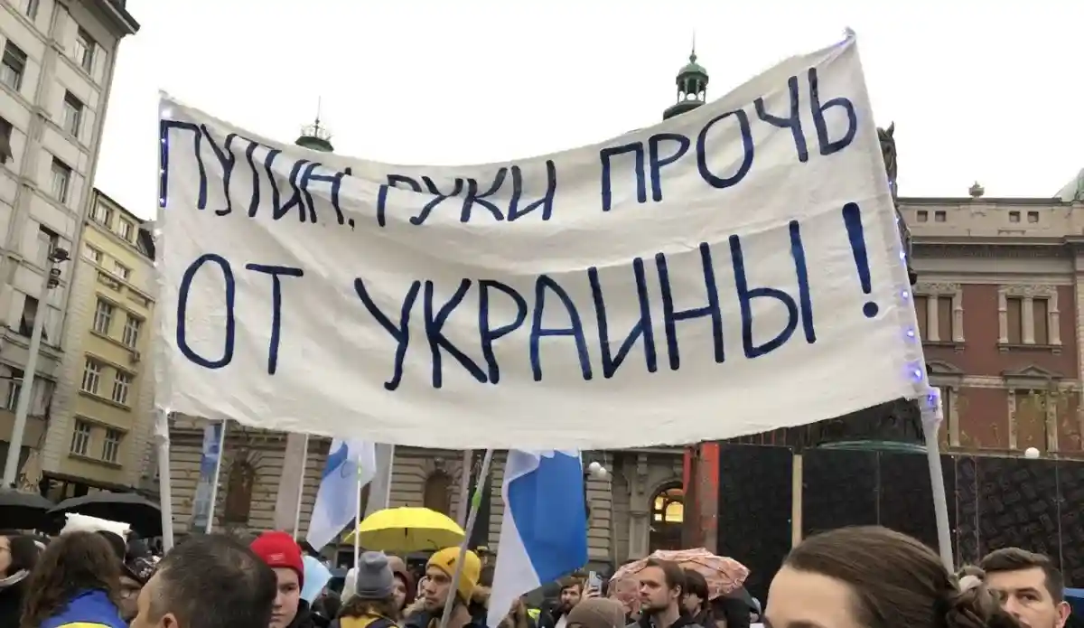 протест в Белграде 24.12.22/Катя Кобенок