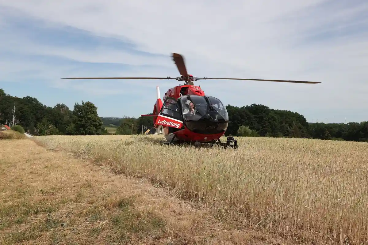 Спасательный вертолет в Тюрингии