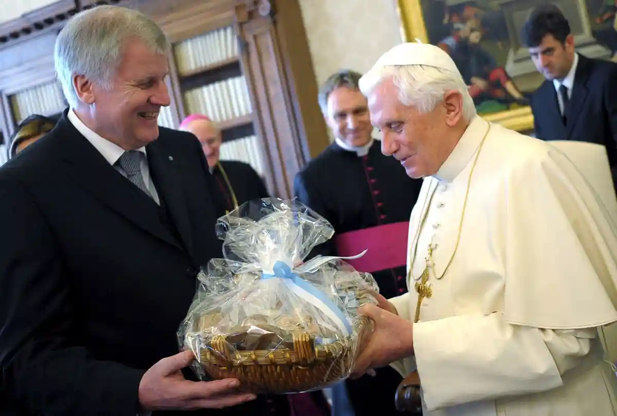 Хорст Зеехофер и Папа Бенедикт XVI.