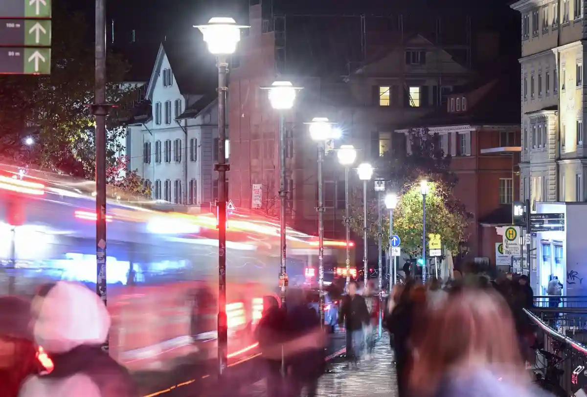 Уличное освещение в Тюбингене