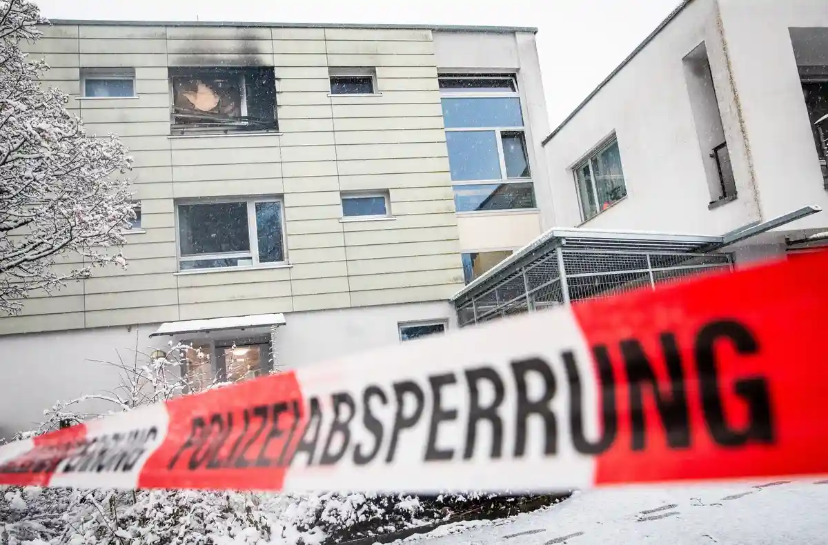 Пожар в доме престарелых в Ройтлингене