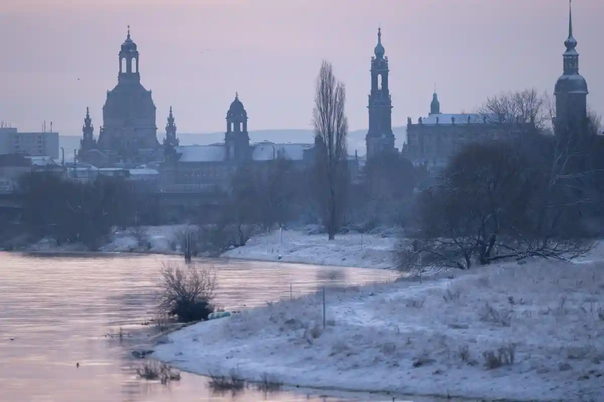 Восход солнца в Дрездене