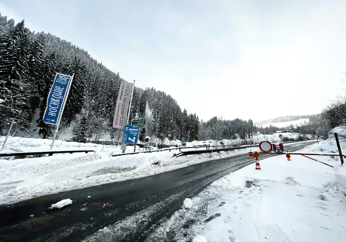 В Австрии снегопады и высоВ Австрии снегопады и высокая лавинная опасность