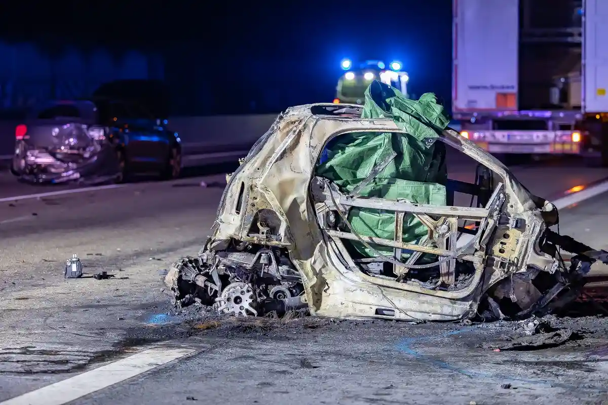 Авария с участием семи автомобилей на трассе A3 - один погибший