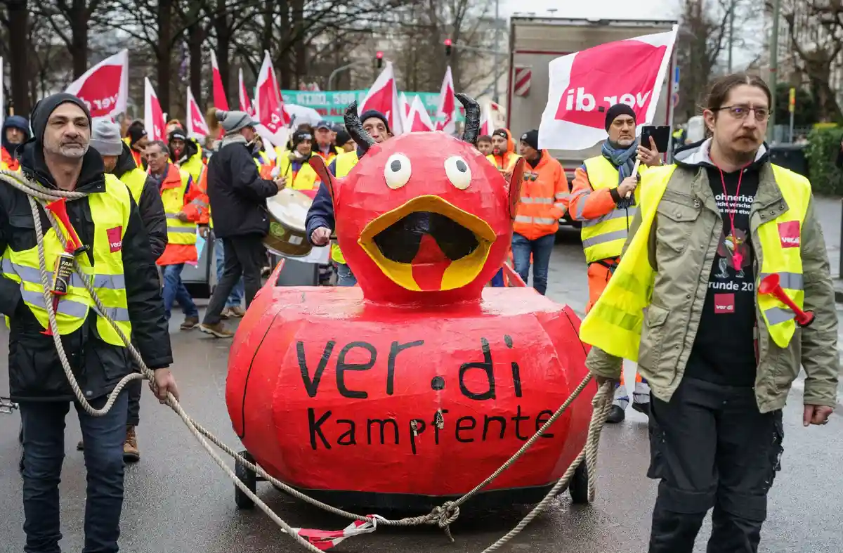 Предупредительные забастовки в государственном секторе - Франкфурт-на-Майне