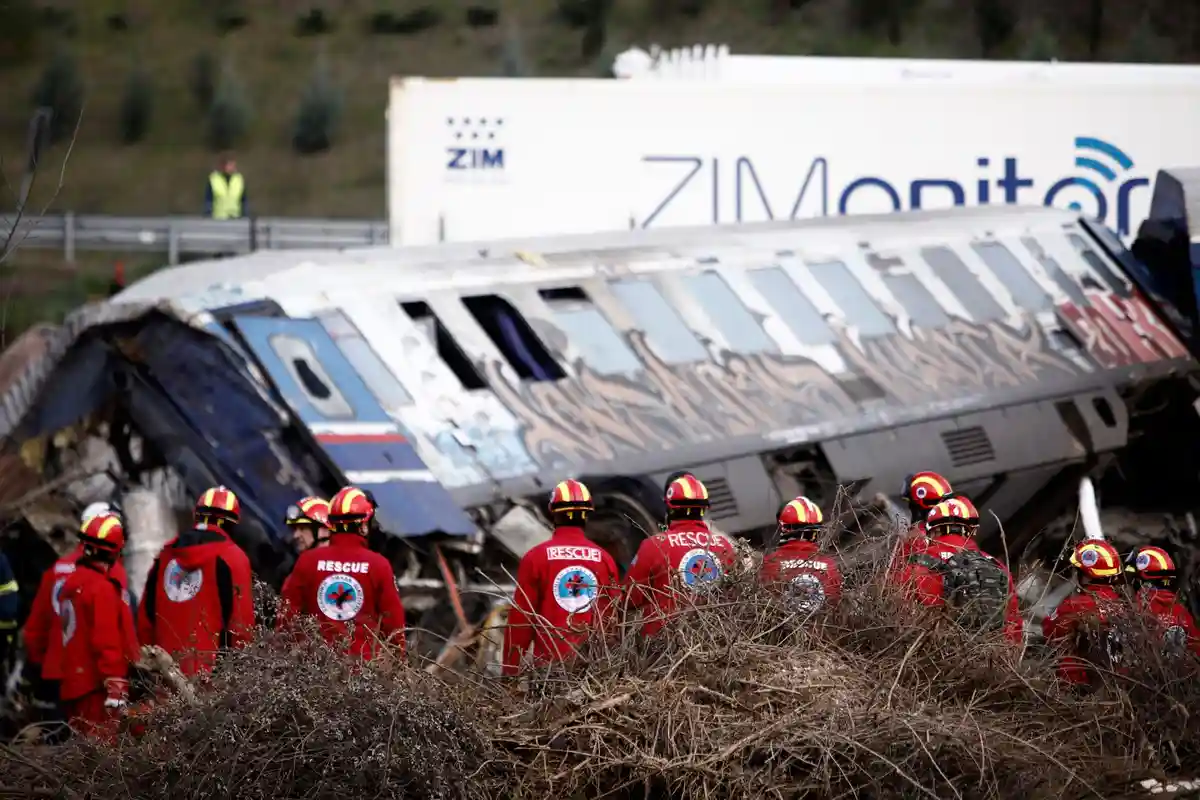 Авария поезда в Греции