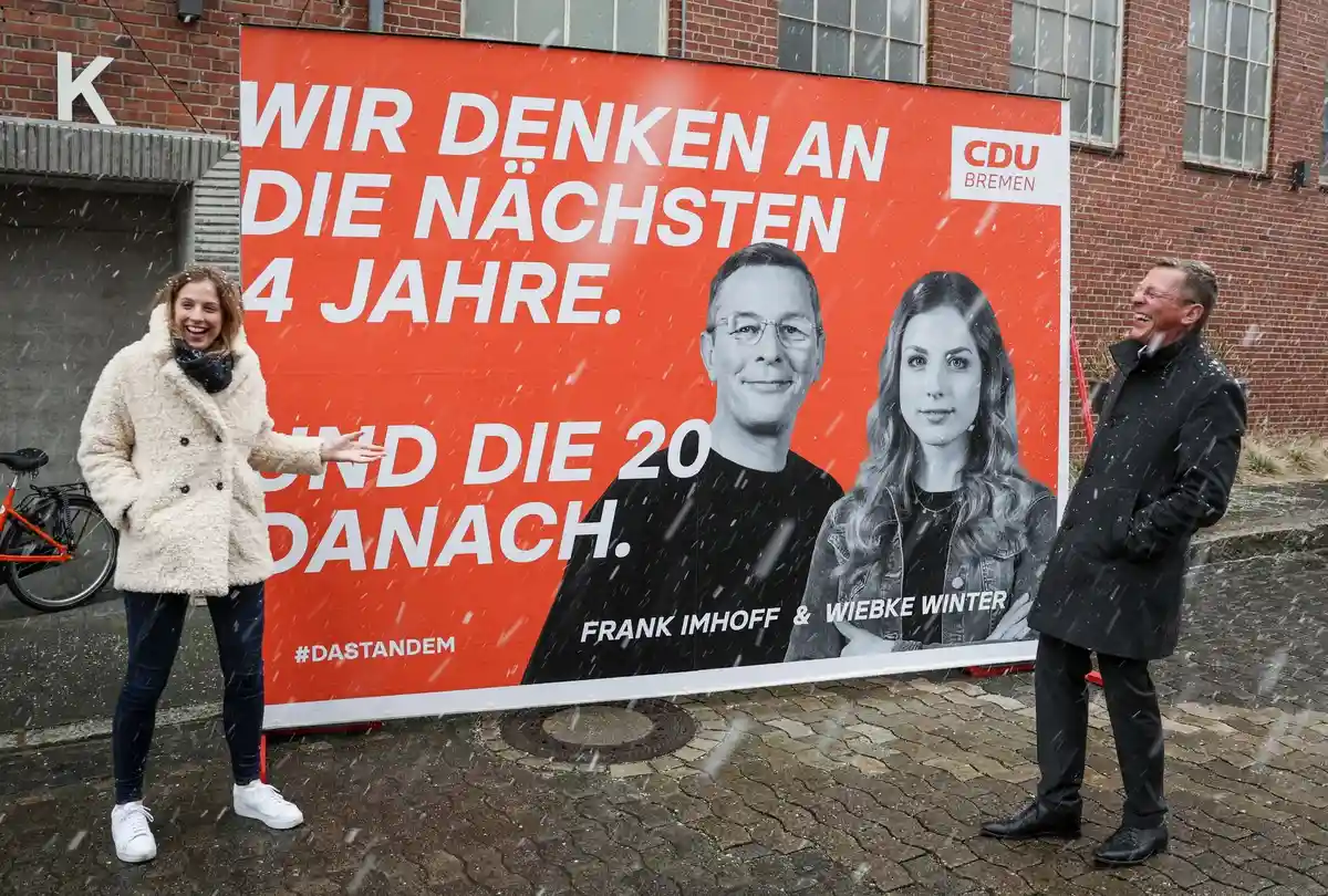 ХДС Бремен представляет плакатную кампанию для парламентских выборов