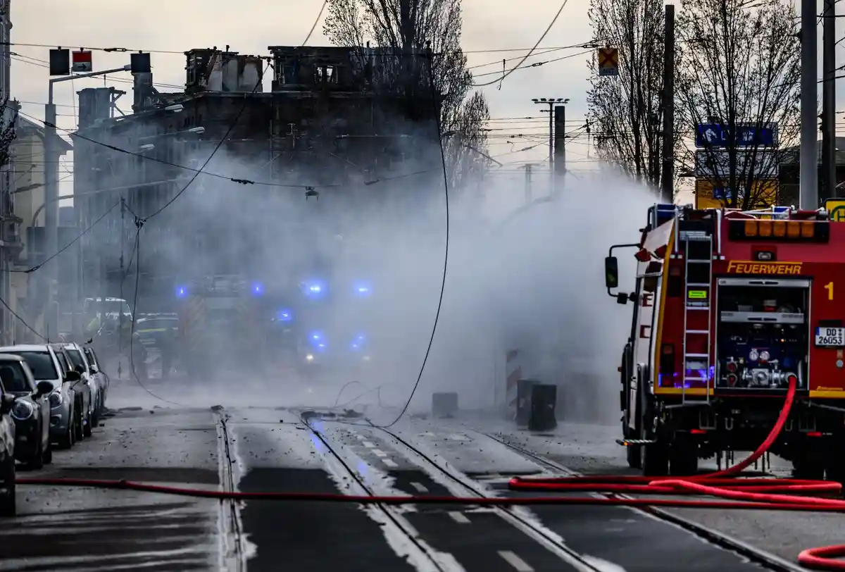 Взрыв газопровода в Дрездене