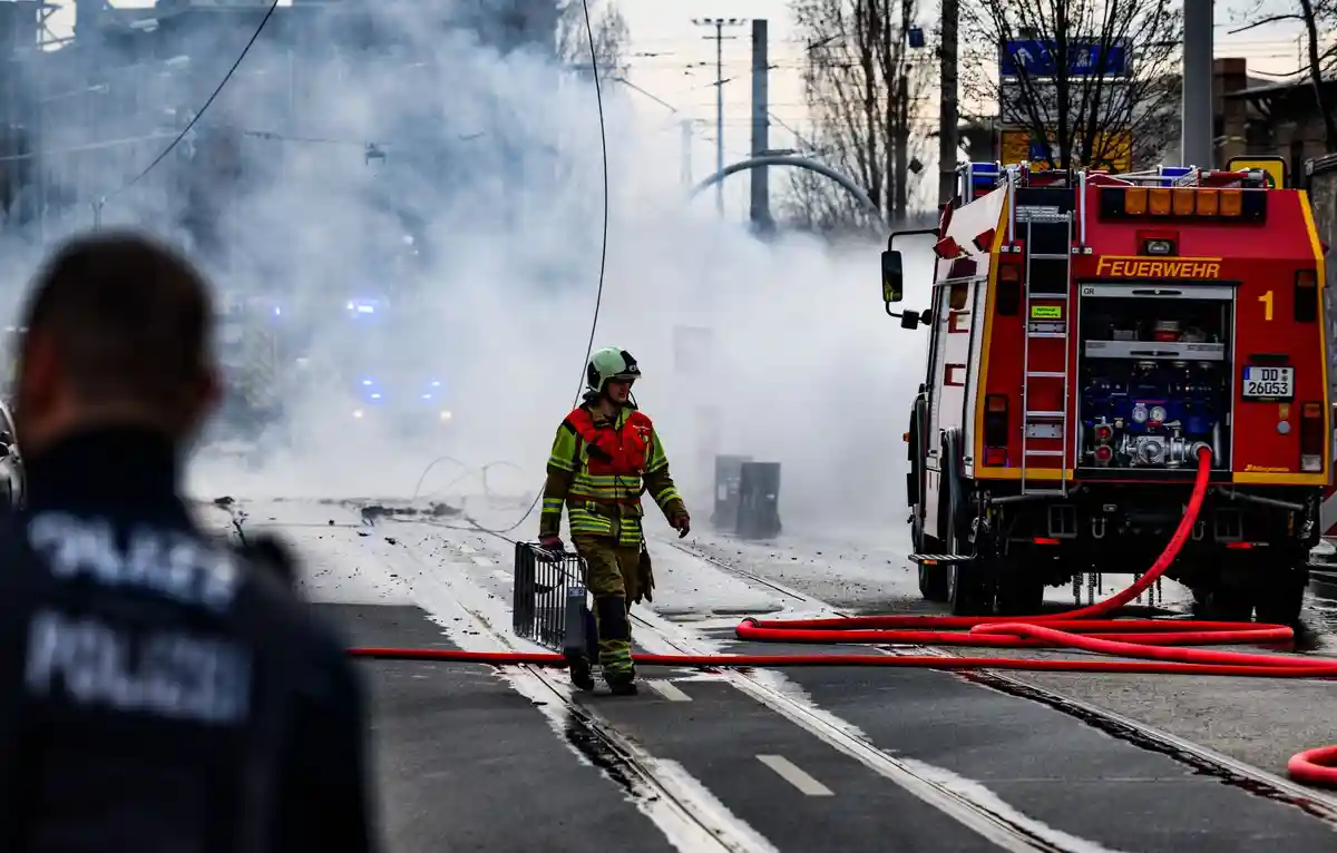Взрыв газопровода в Дрездене