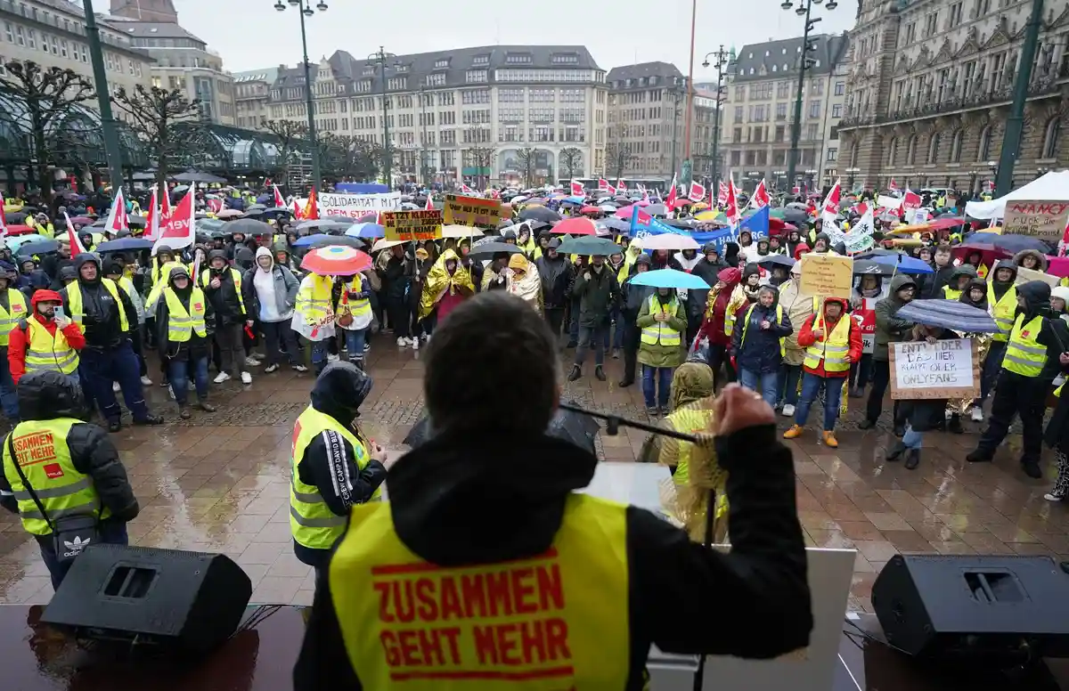 Предупредительная забастовка в государственном секторе - Гамбург