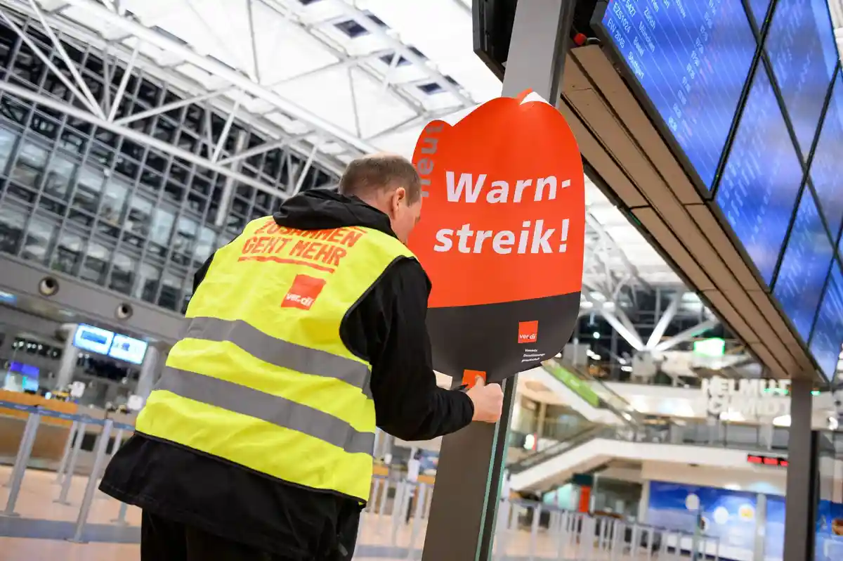 Профсоюз Verdi призвал к забастовкам в трех аэропортах