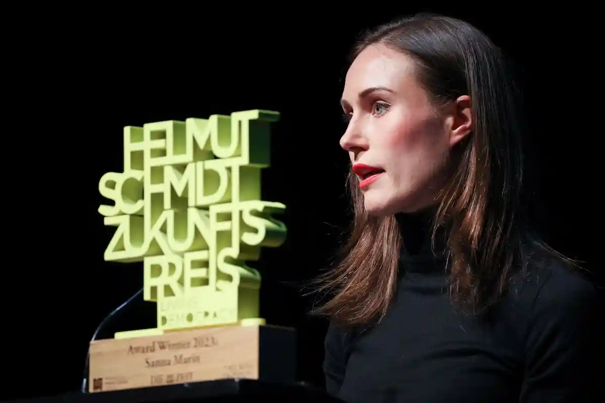 Премьер Финляндии Санна Марин награждена премией Гельмута Шмидта