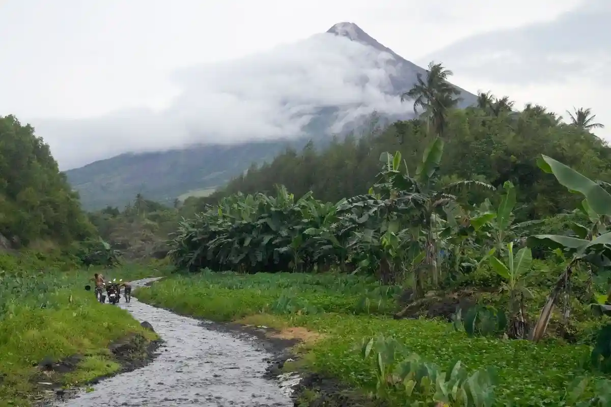 Вулкан Майон на Филиппинах