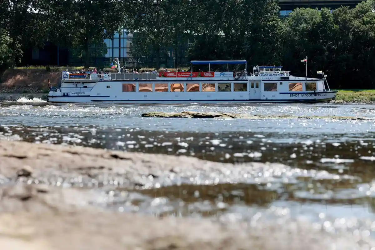Маловодность Эльбы: уровень воды в Магдебурге падает