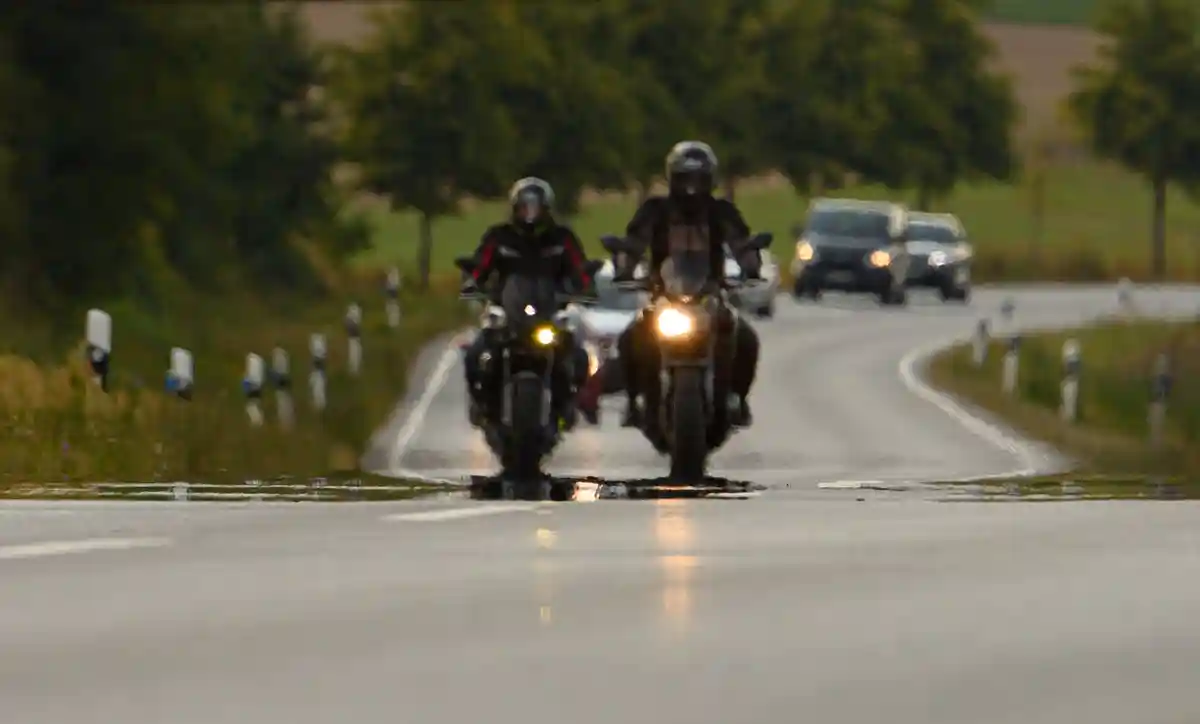 Крупная проверка мотоциклистов прошла в Нидергорсдорфе