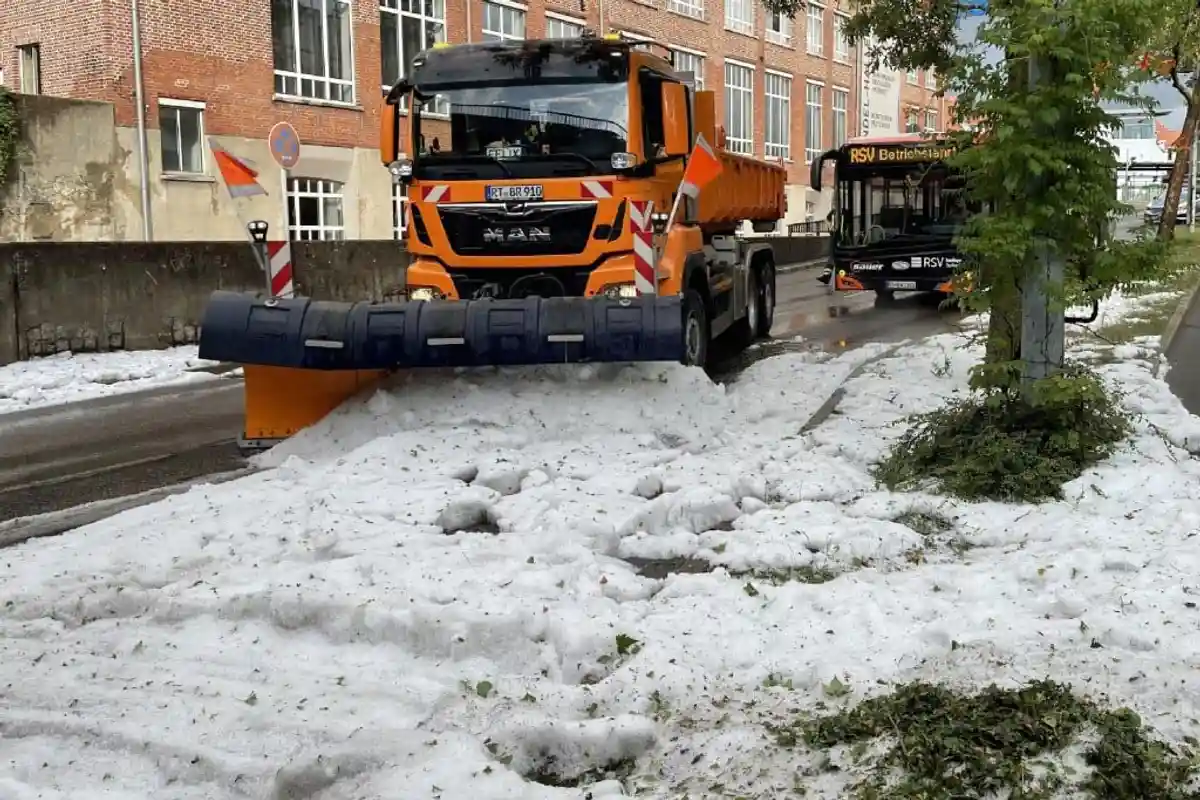Откуда снег в Германии сегодня. Фото: dpa