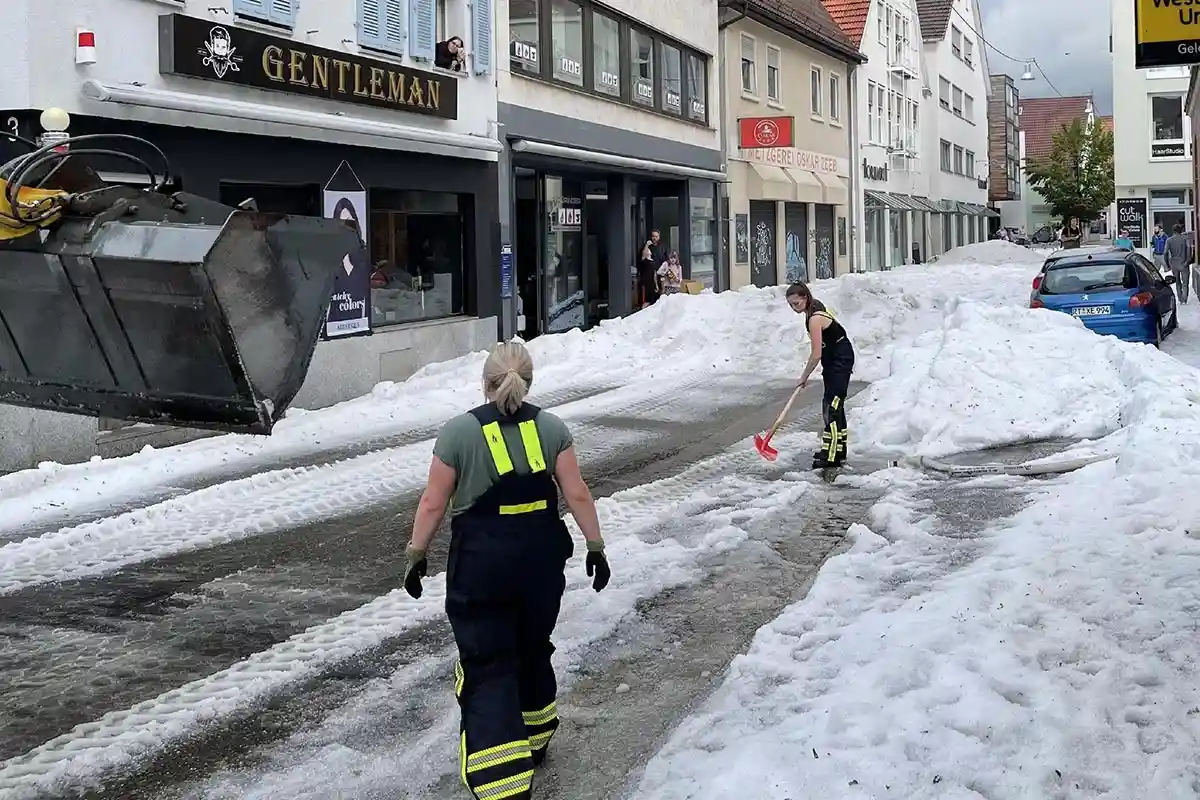 Откуда снег в Германии сегодня