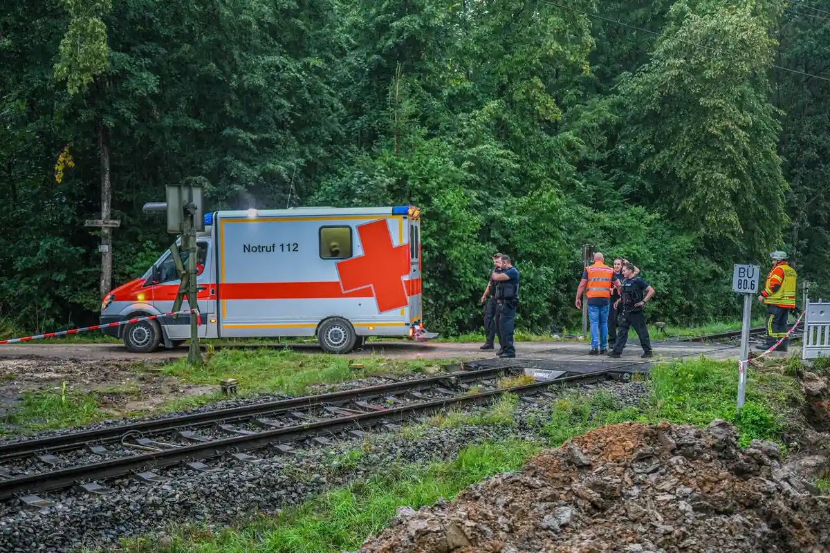Повреждение воздушной линии - поезд со 100 пассажирами эвакуирован