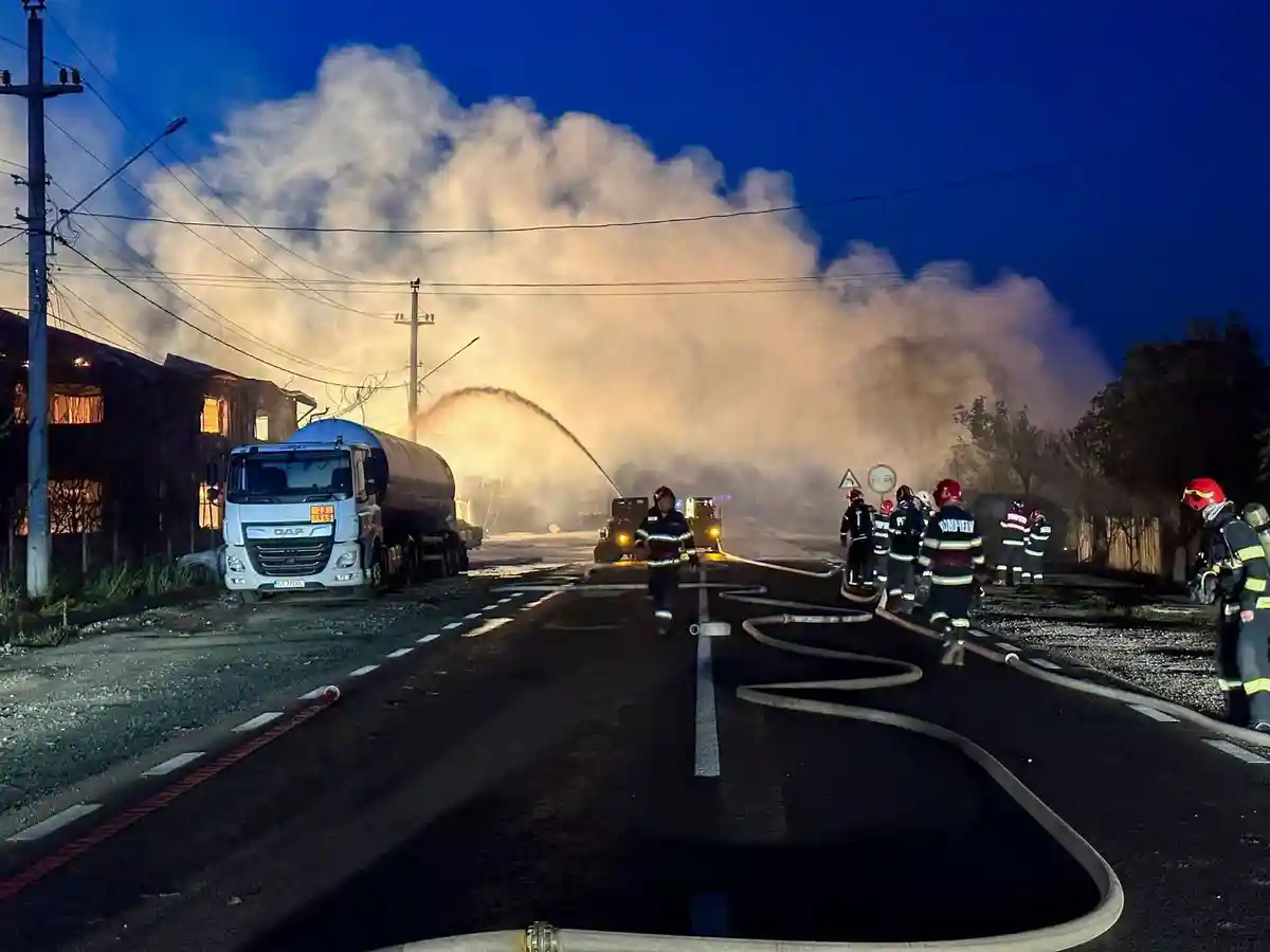 Взрывы на автозаправочной станции в Румынии