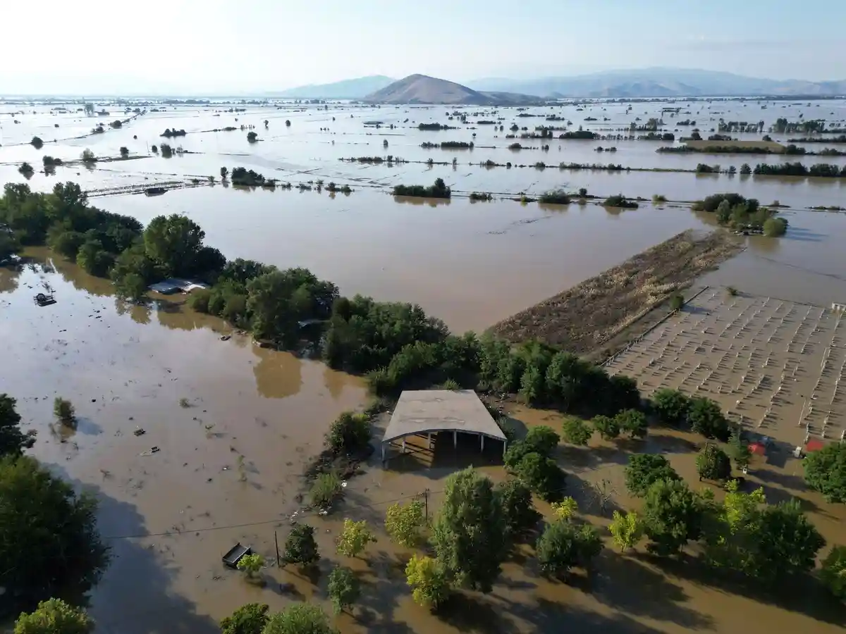 Отсутствует электроснабжение из-за наводнения в Греции