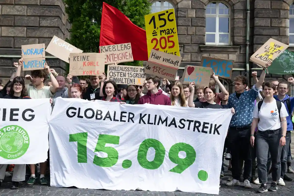Климатическая забастовка прошла в Дрездене
