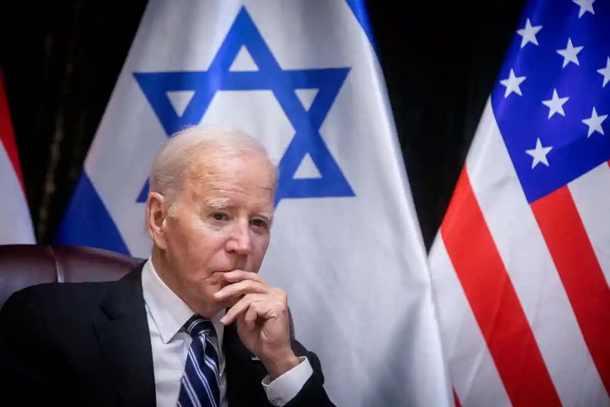 Джо Байден:Президент США Джо Байден во время своего визита в Тель-Авив 18 октября. США являются важнейшим союзником Израиля.
