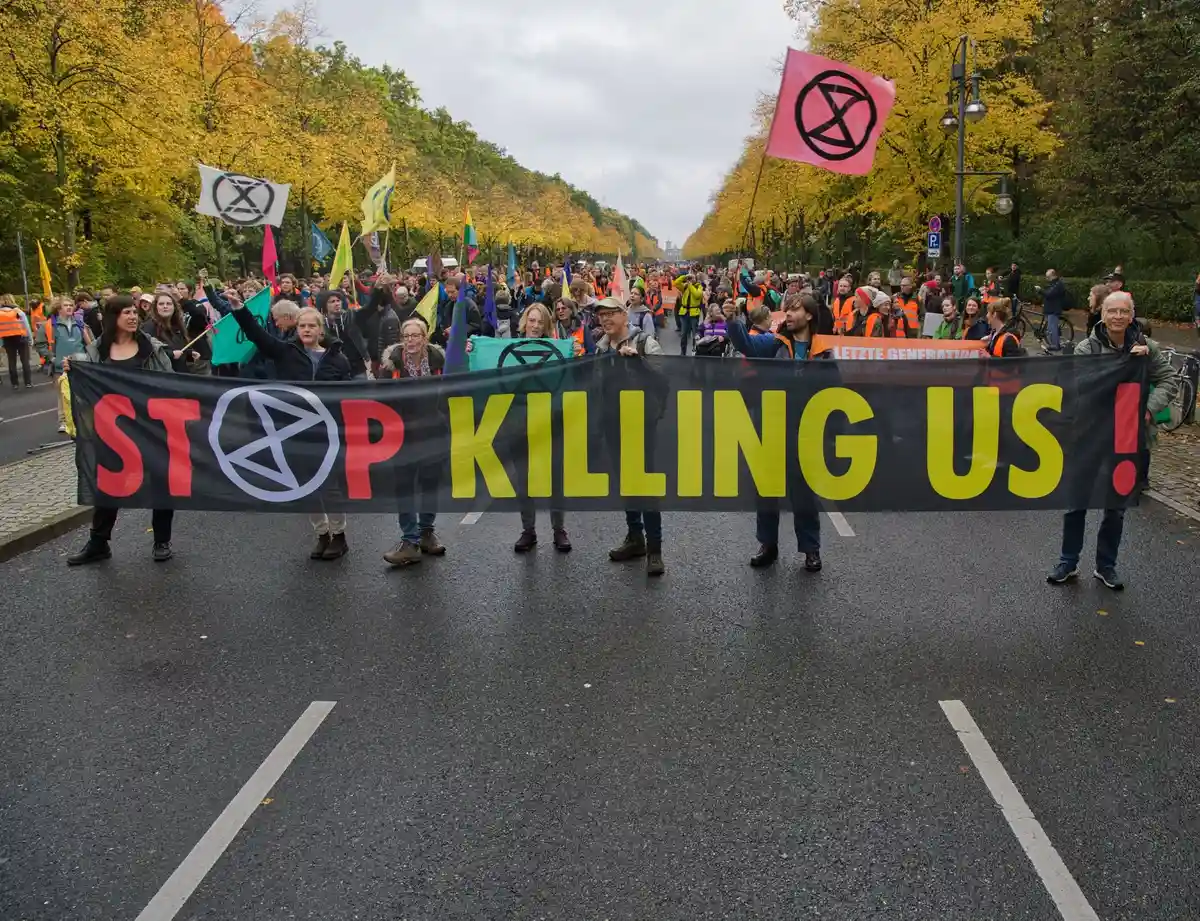 Климатическая демонстрация прошла в Берлине