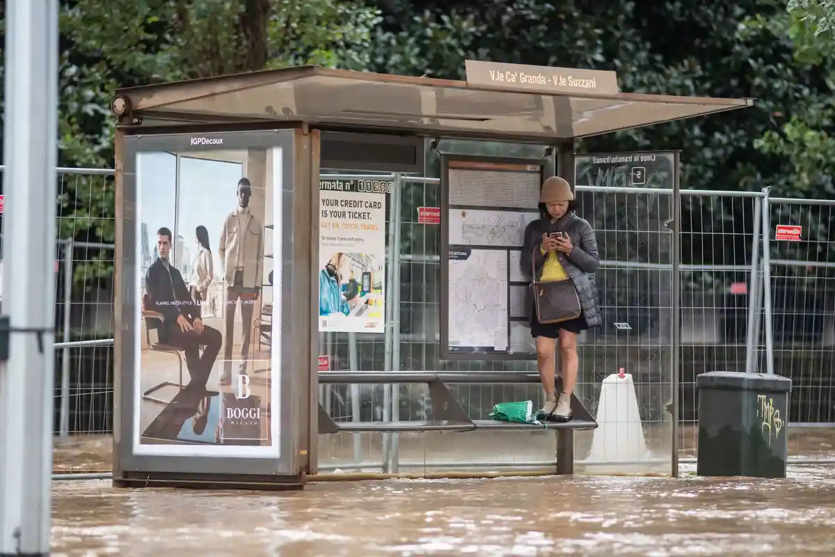 Грозы на севере Италии - затоплены кварталы в Милане
