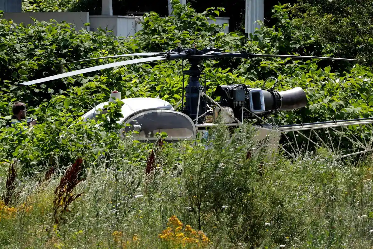 Побег на вертолете:Вертолет Alouette II, на котором Редуан Фаид совершил побег из тюрьмы Рео.