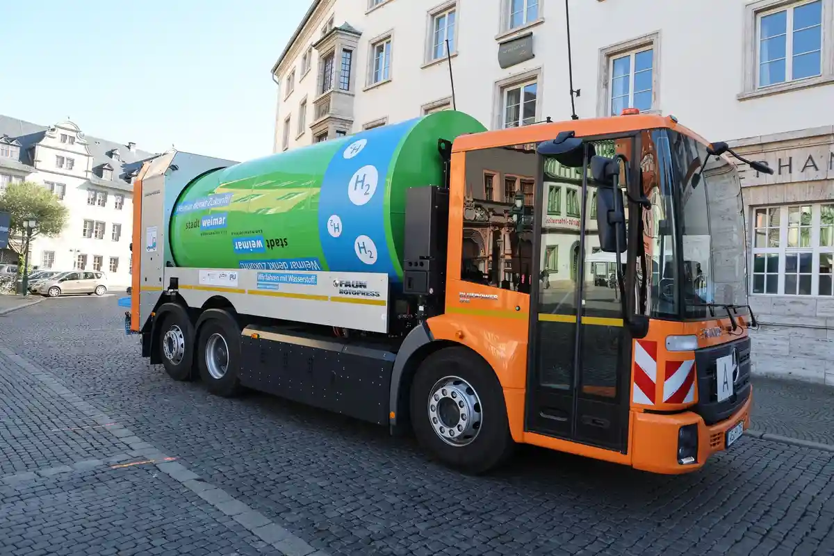 Город Веймар запустил мусоровоз на водороде