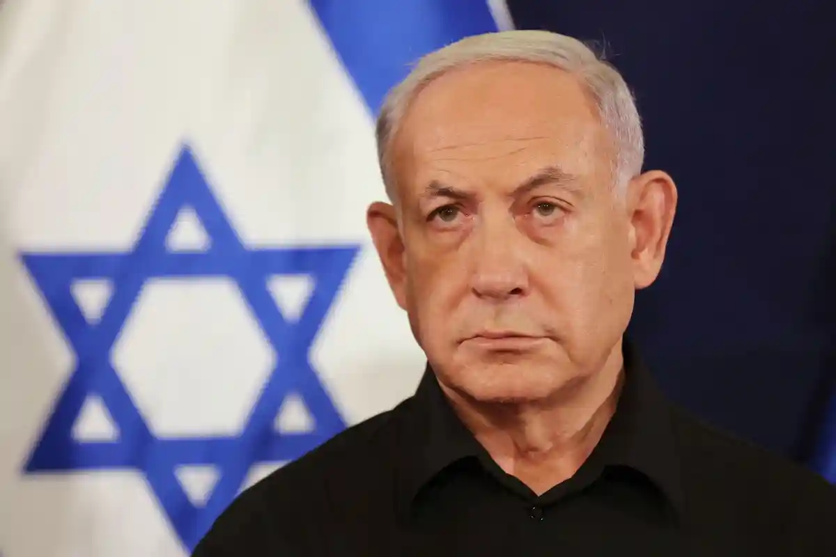 Биньямин Нетаньяху:Подчеркивая необходимость военного давления: премьер-министр Израиля Биньямин Нетаньяху.